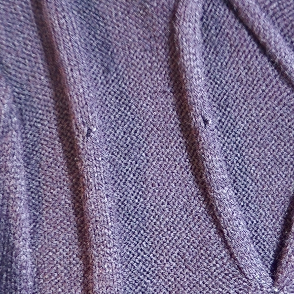 Dressbarn Women's Sweater Dress Purple A-Line Midi ¾ Peasant Sleeve Size M - Picture 4 of 11